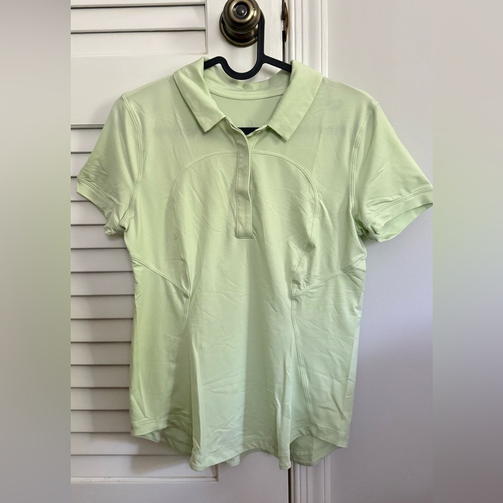 Lululemon Athletica Light Green Button Down Shirt